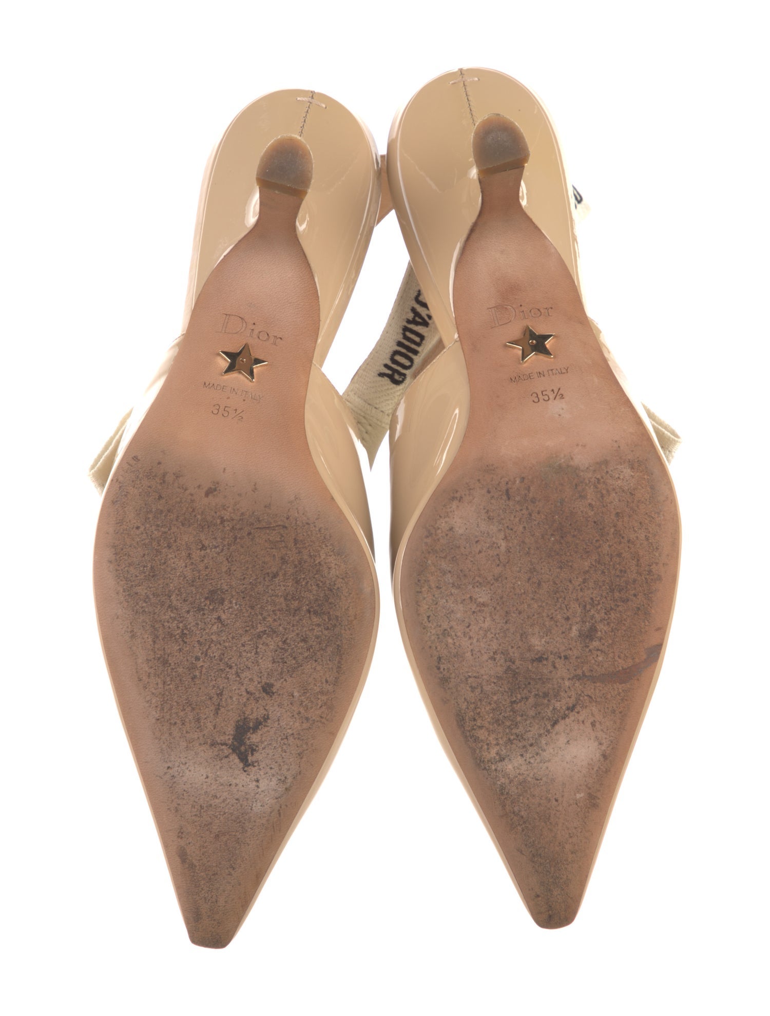 Christian Dior Patent Leather Slingback Pumps